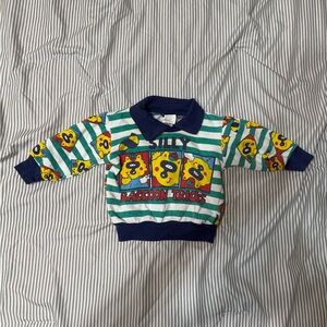 Retro Kids Silly Racoon Tricks crew neck